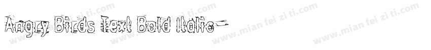 Angry Birds Text Bold Italic字体转换